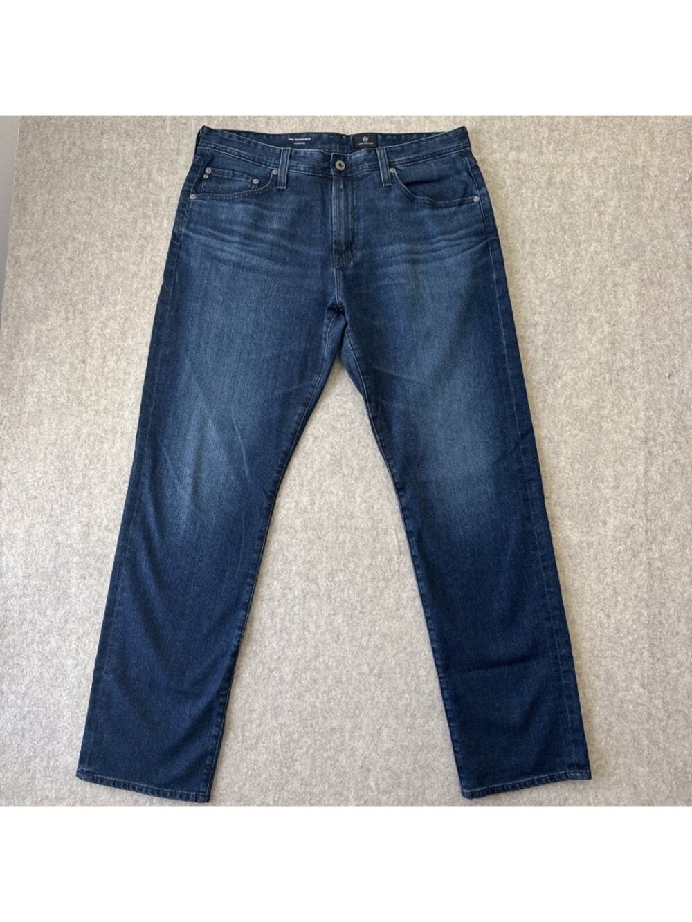 AG Adriano Goldschmied Graduate Jeans Mens 34x32 Dark Wash Tailored Leg Stretch